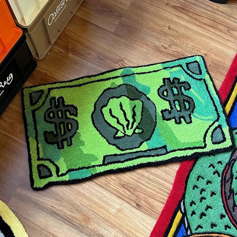 Coin Decorative Polyester Door Mat for Home Use