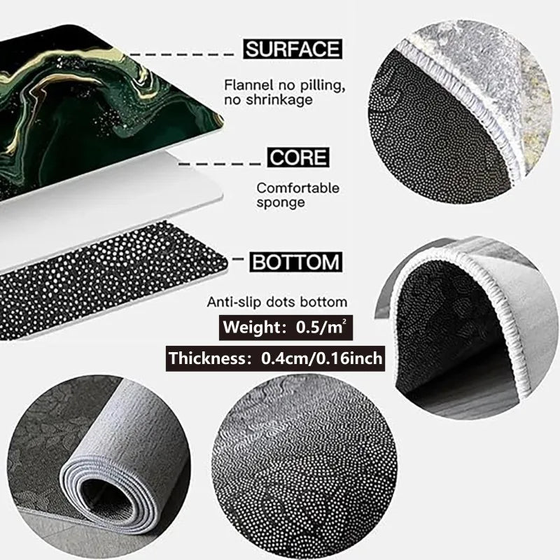 VIKAMA Japanese Wabi-sabi Style Sofa Carpet Rug Cushion