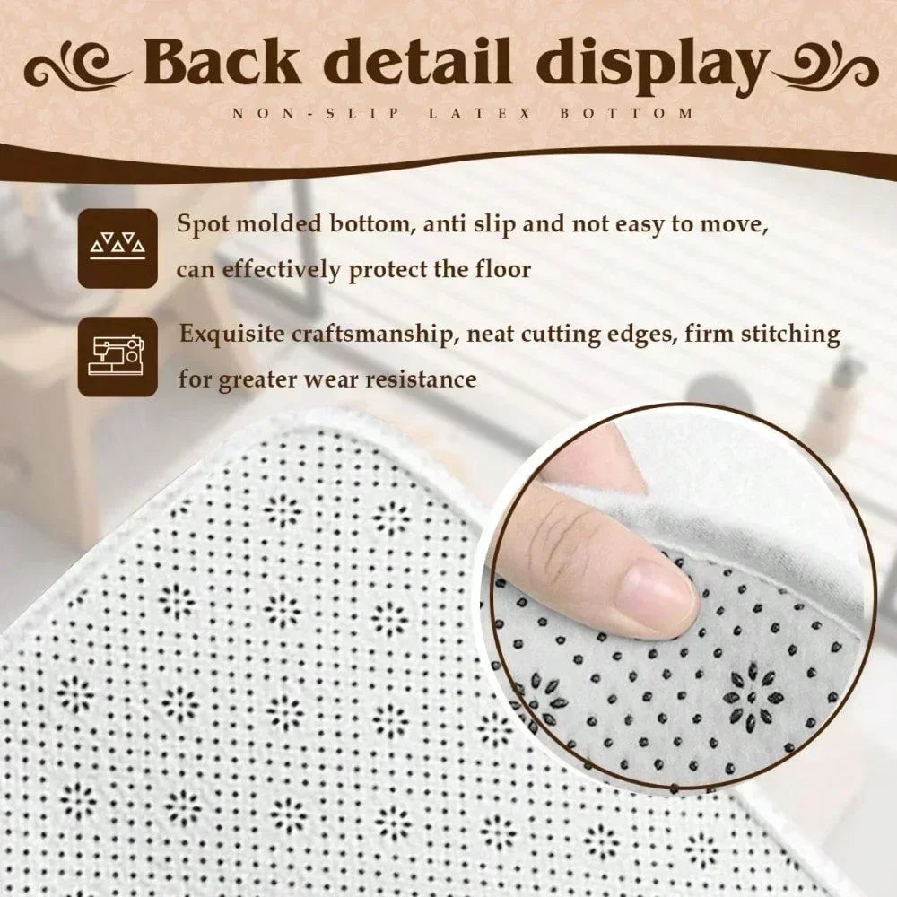 BBS Racing Kitchen Mat Polyester Doormat for Home Use