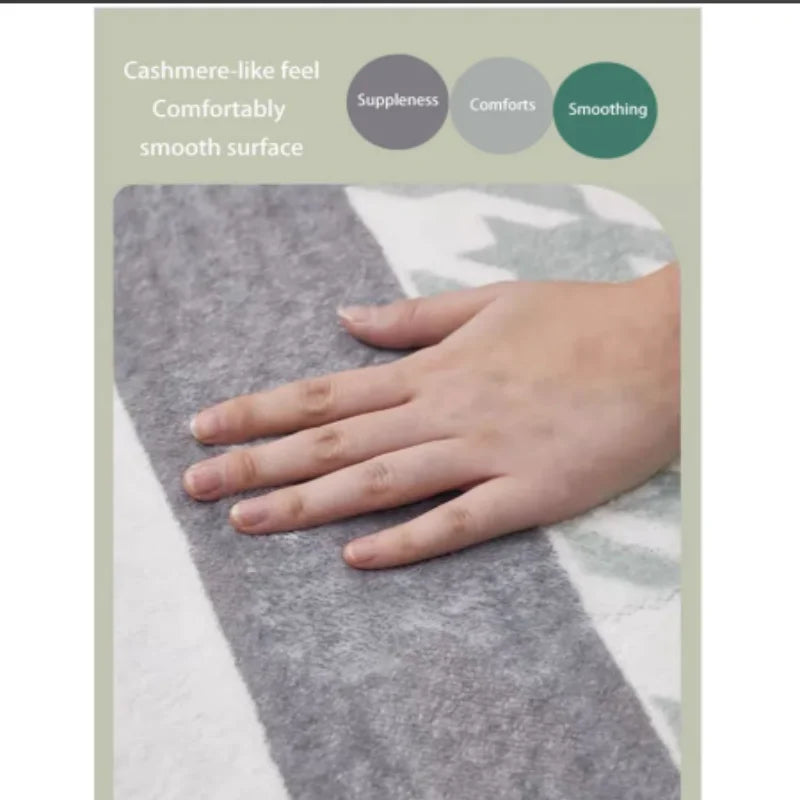 VIKAMA Non-slip Polyester Bathroom Mat for Home Decor