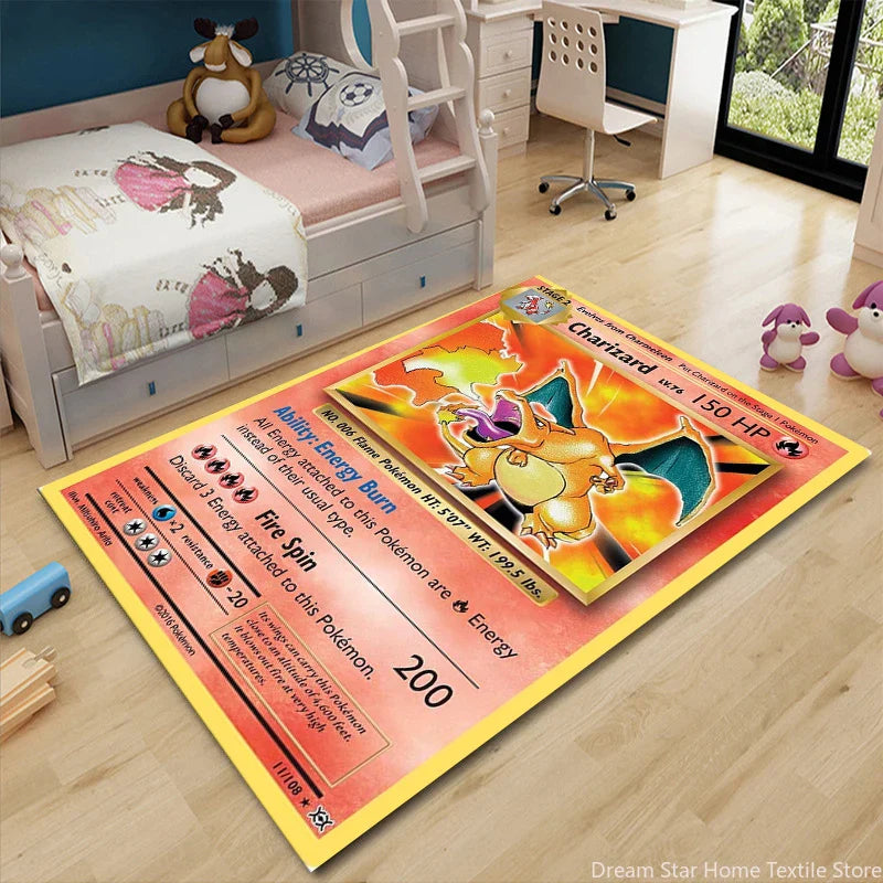 Pikachu Area Carpet Kids Rug for Living Room Decor