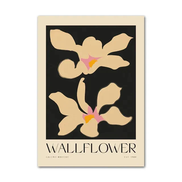 Lemon Vase Abstract Canvas Wall Art for Home Decor