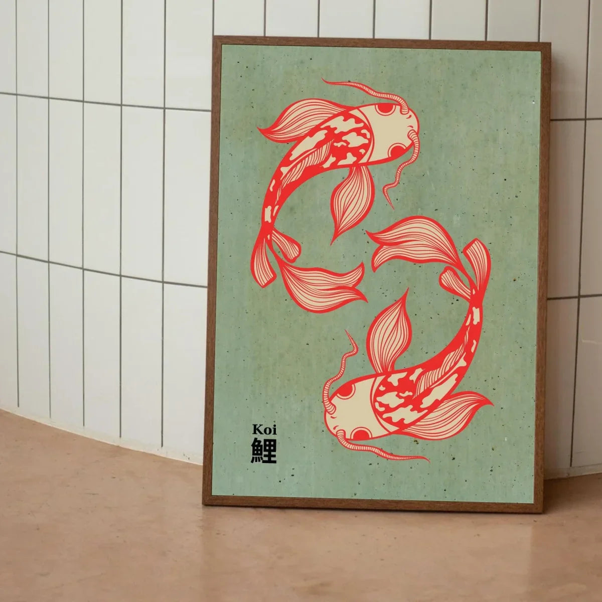 Japanese Koi Fish Canvas Print Art for Home Decor