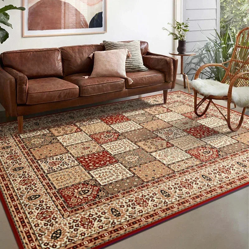 VIKAMA Bohemian Vintage Art Deco Rugs for Living Rooms