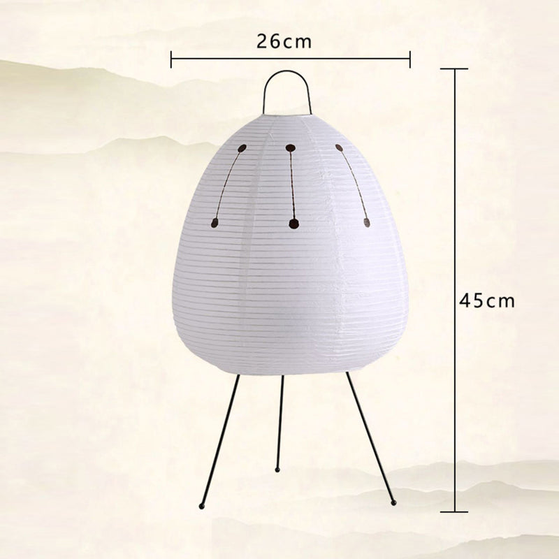 LED Table Lamp White Rice Paper Modern Design for Home