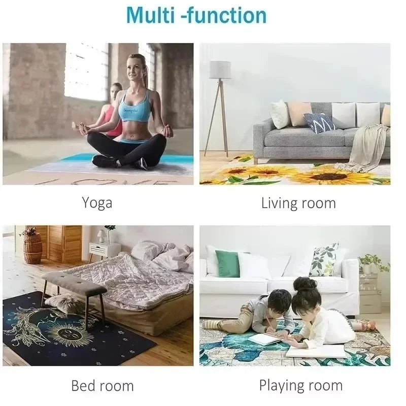 Moroccan Style Washable Carpet for Bedroom and Kitchen