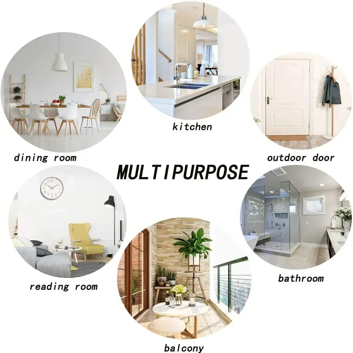 VIKAMA Machine Washable Polyester Carpet for Living Room
