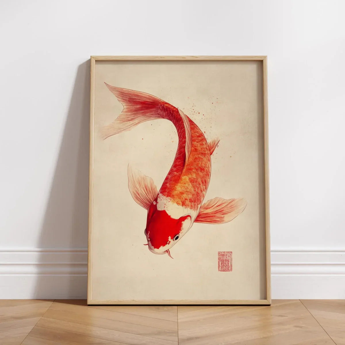 Japanese Koi Fish Canvas Print Art for Home Decor