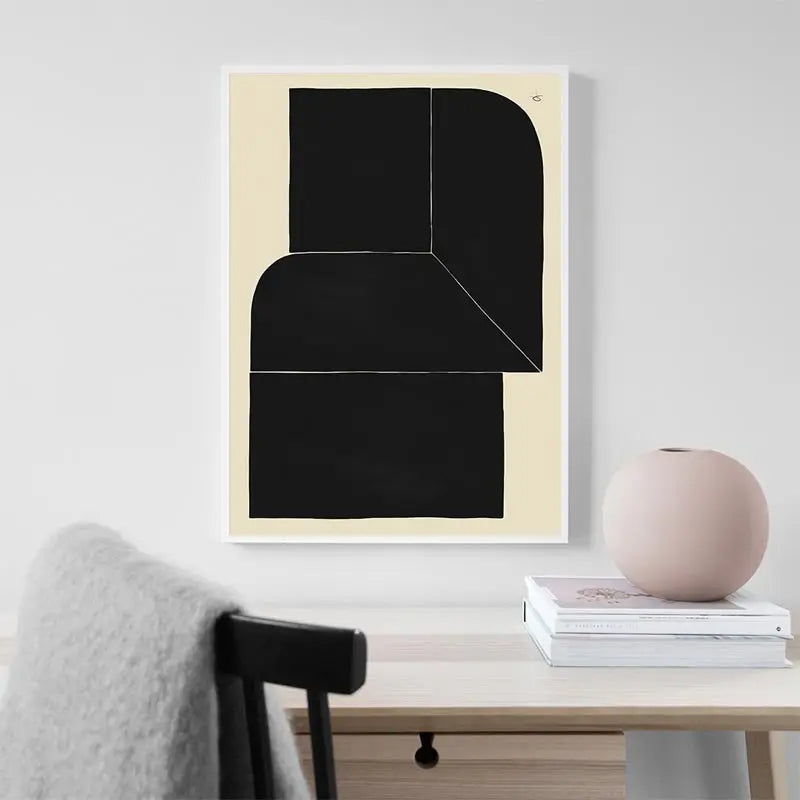 Lemon Vase Abstract Canvas Wall Art for Home Decor