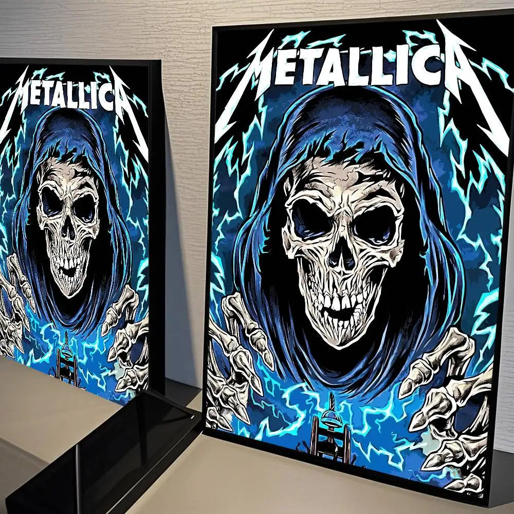 M-METALLICA Band Movie Poster Wall Sticker for Home Decor