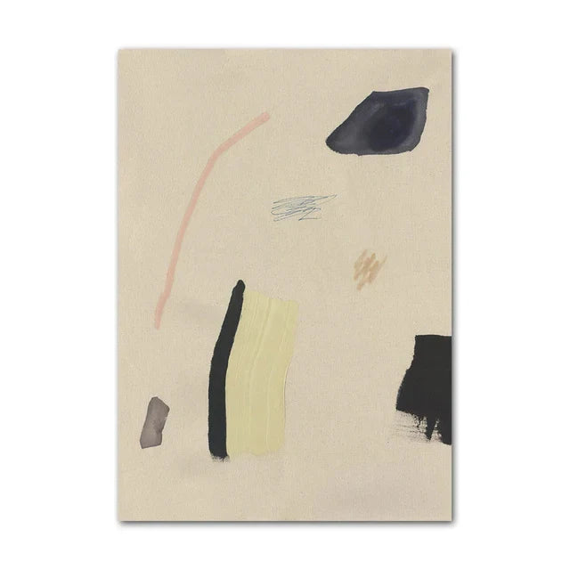 Lemon Vase Abstract Canvas Wall Art for Home Decor
