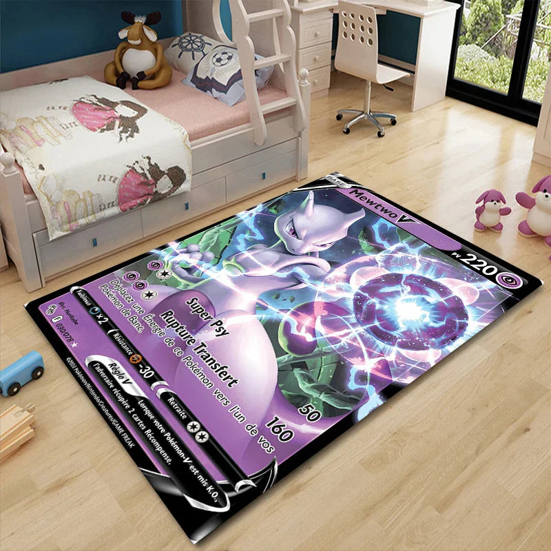 Pikachu Area Carpet Kids Rug for Living Room Decor