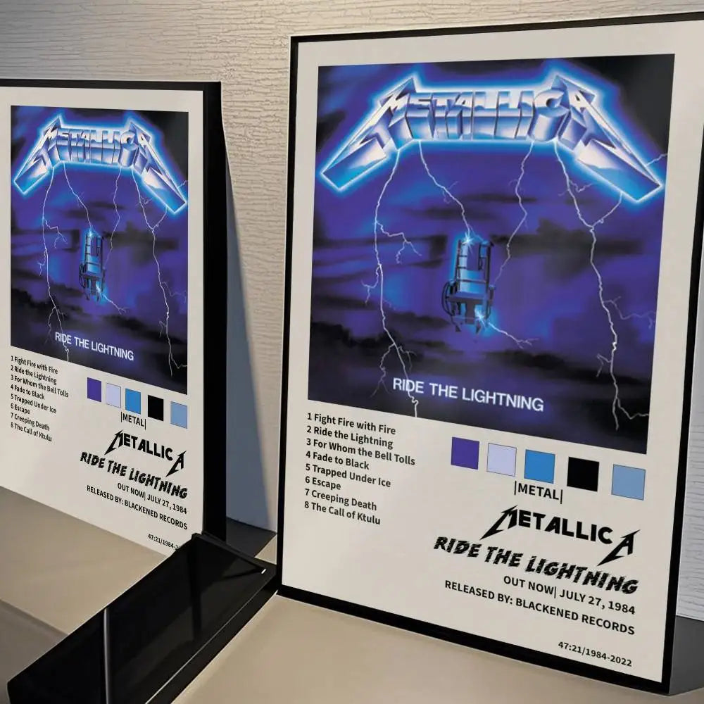 M-METALLICA Band Movie Poster Wall Sticker for Home Decor