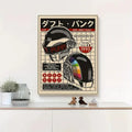 Daft Punk Helmet Canvas Wall Art Print for Home Decor