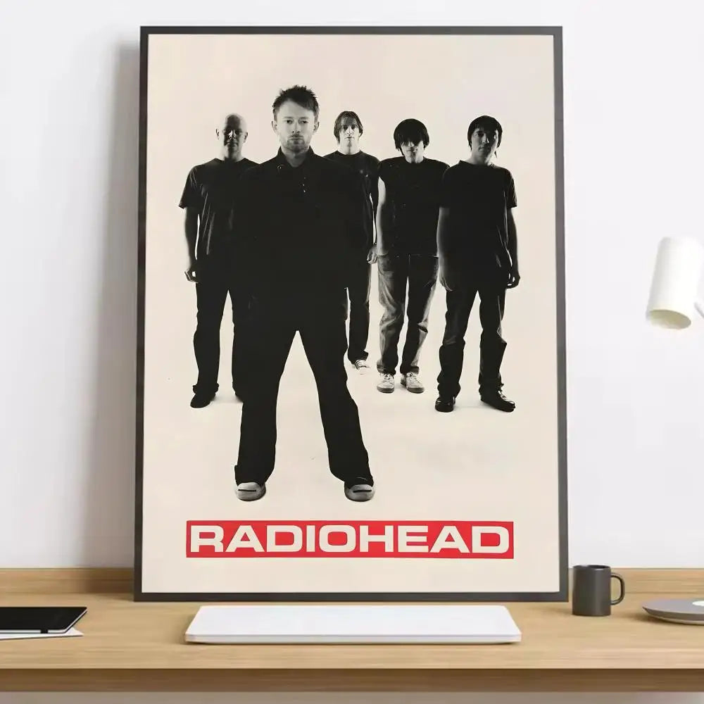 R-Radiohead Band Rainbow Canvas Poster for Home Decoration