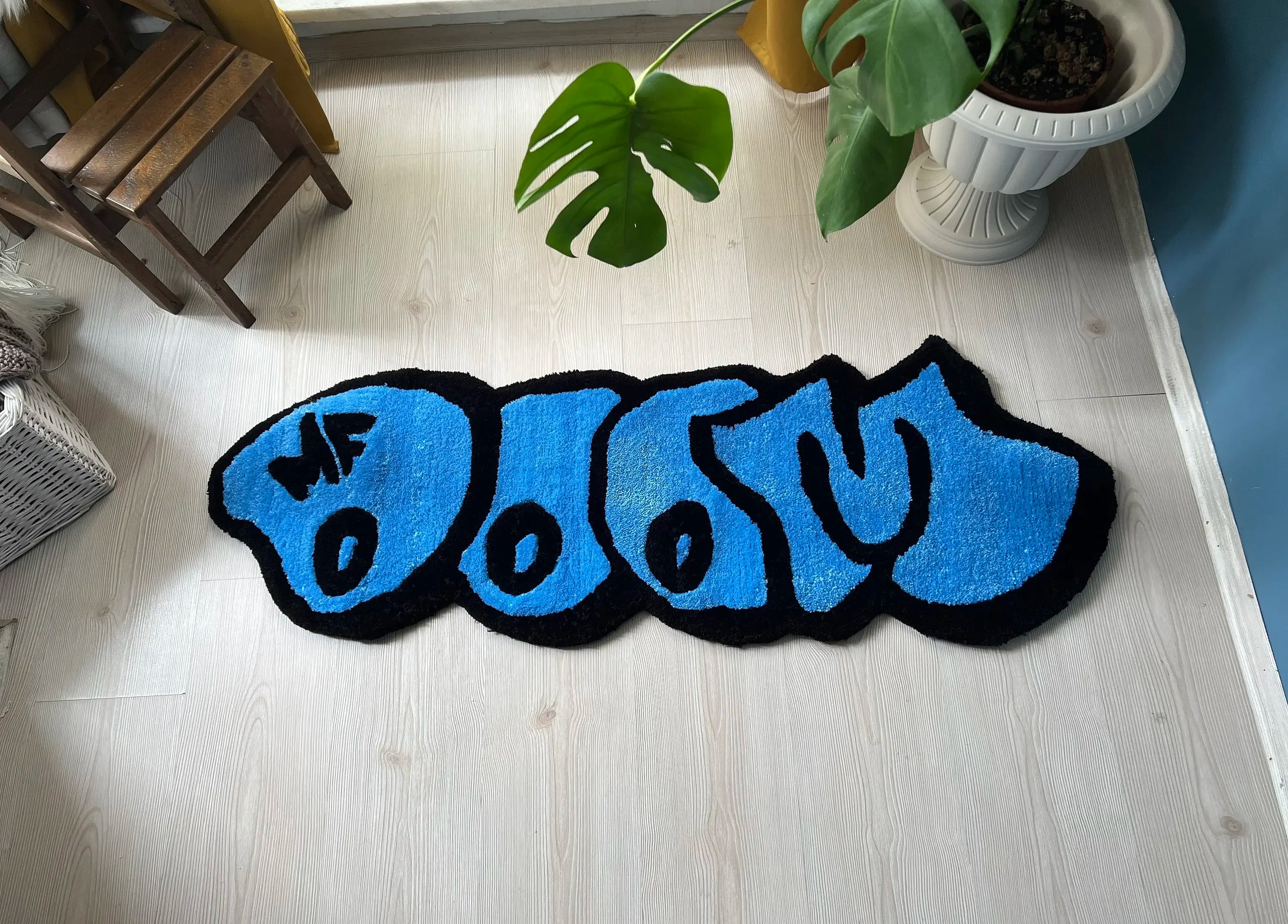Thick Plush MF DOOM Carpet for Modern Living Room
