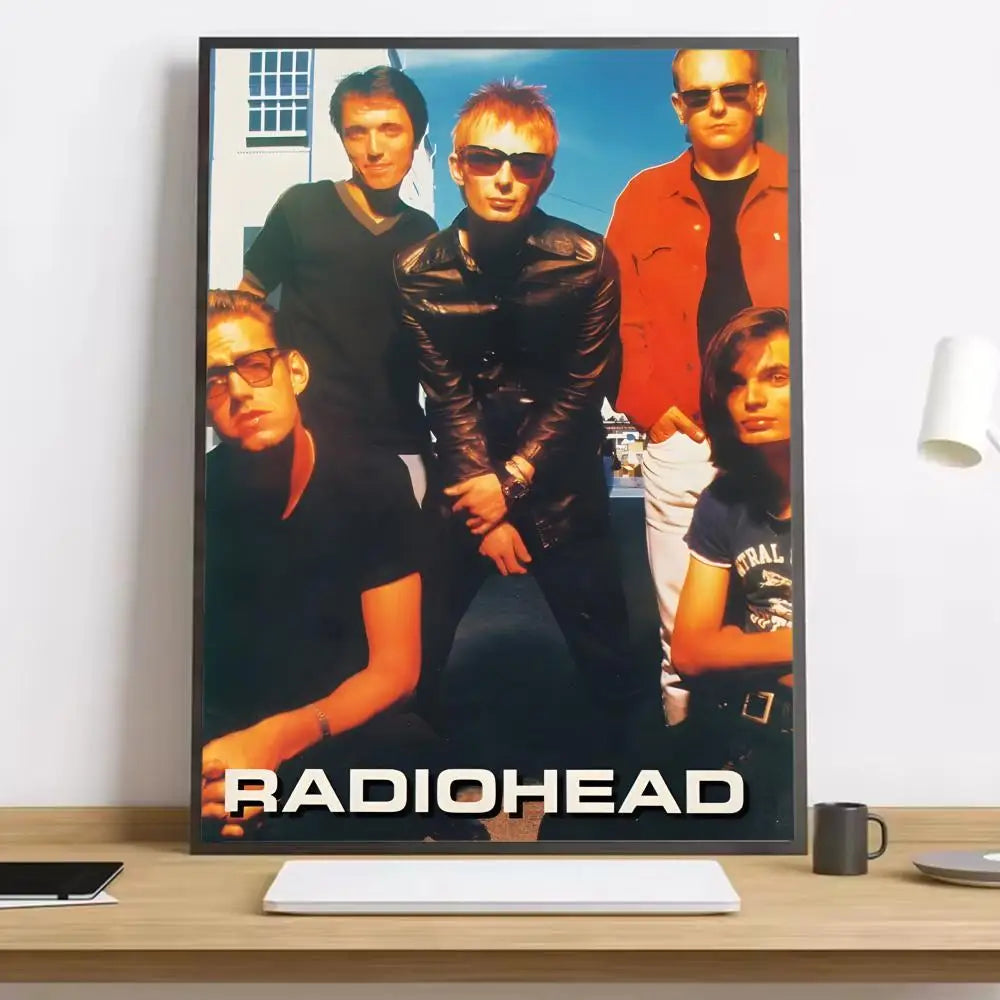 R-Radiohead Band Rainbow Canvas Poster for Home Decoration