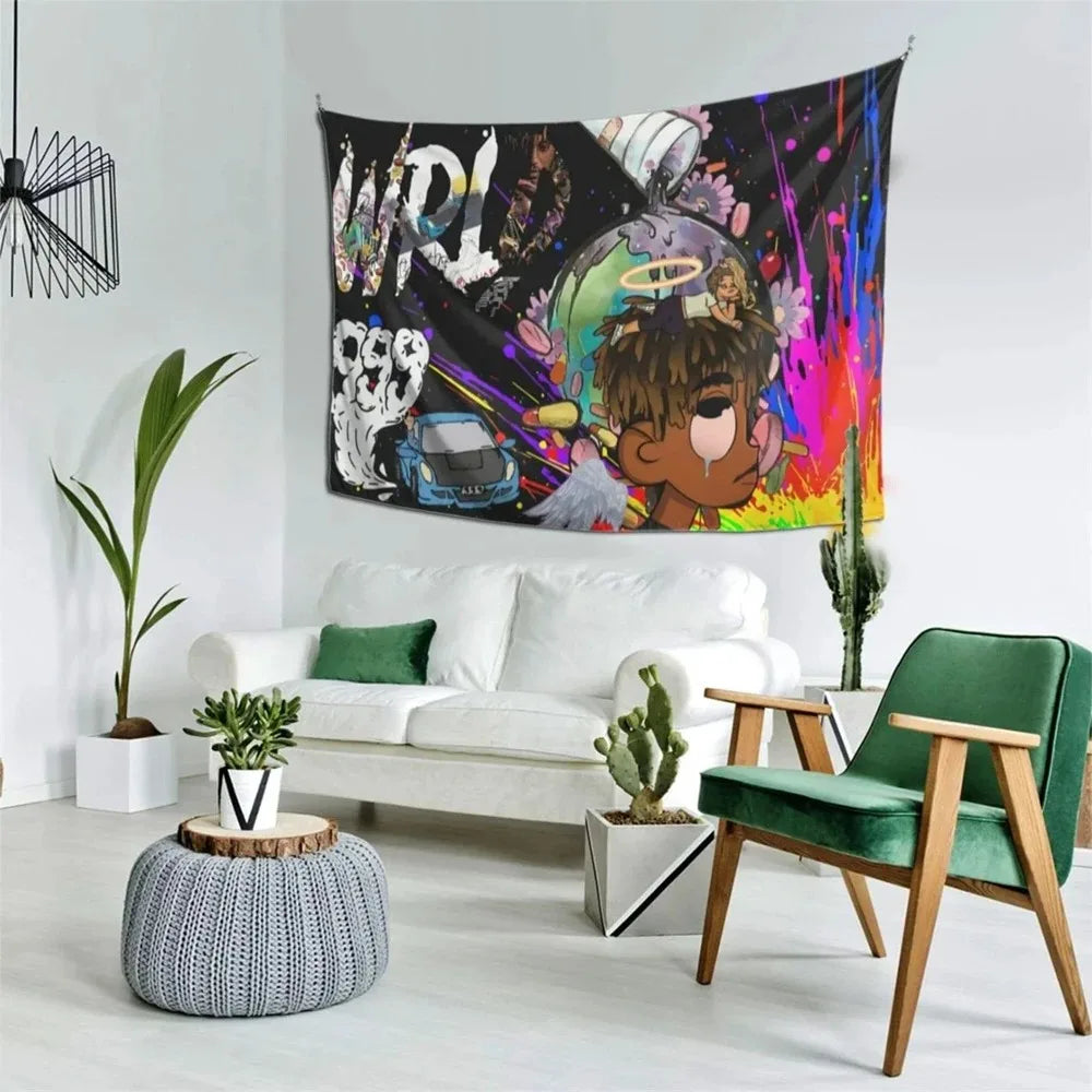 Juice Wrld Tapestry Wall Decor 100% Polyester Art