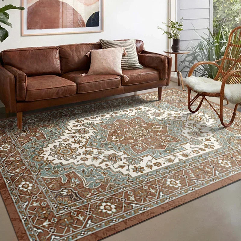 VIKAMA Bohemian Vintage Art Deco Rugs for Living Rooms