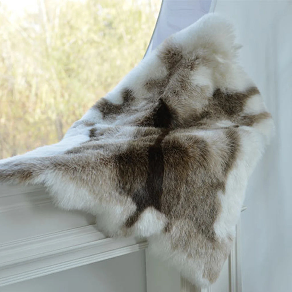 Nordic Faux Fur Reindeer Rug For Kids Play Mat
