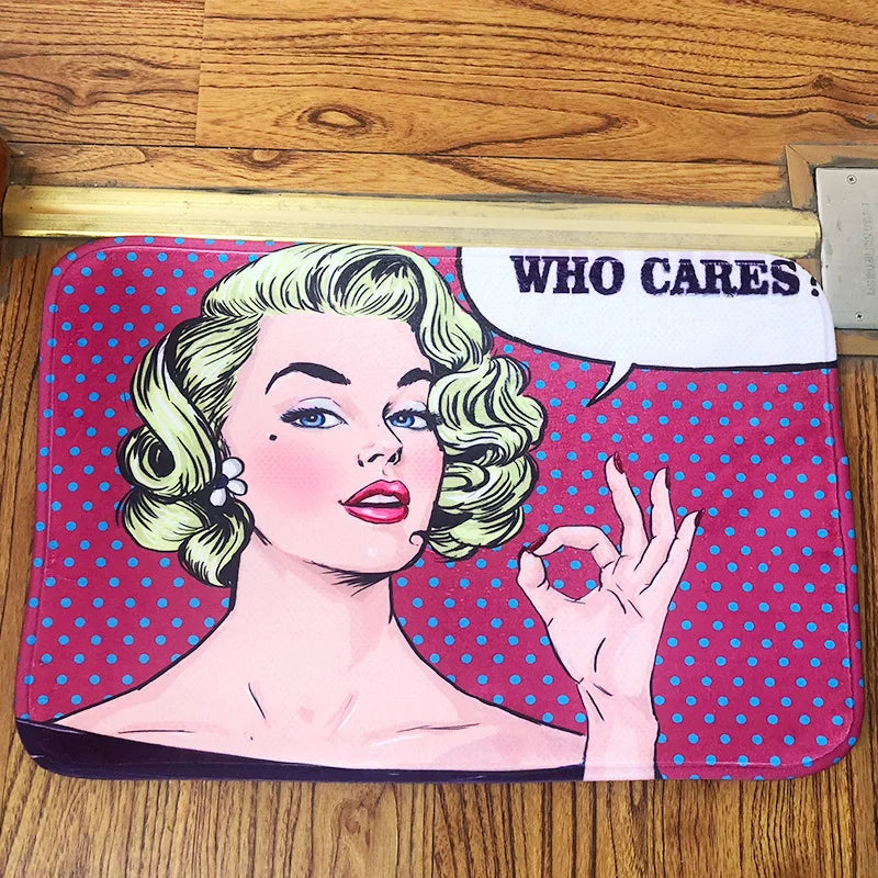 Mr.Worldwide Non Slip Polyester Doormat for Entryway