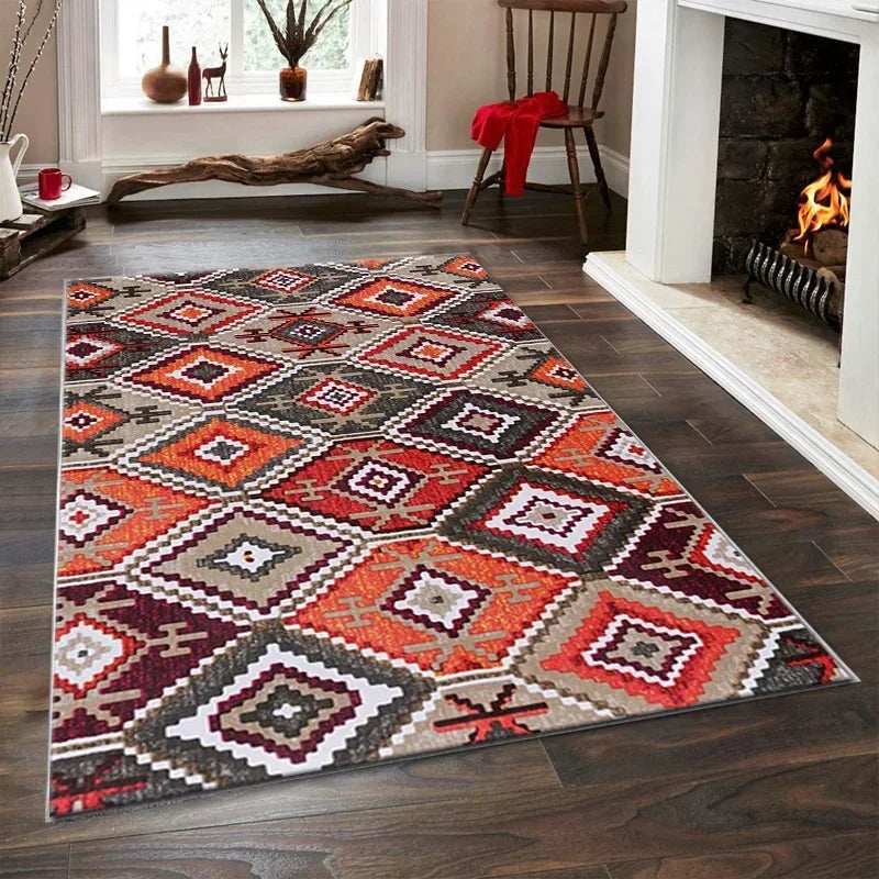 VIKAMA Bohemian Vintage Art Deco Rugs for Living Rooms