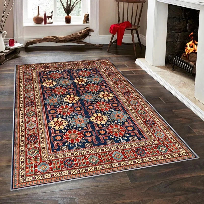 VIKAMA Bohemian Vintage Art Deco Rugs for Living Rooms