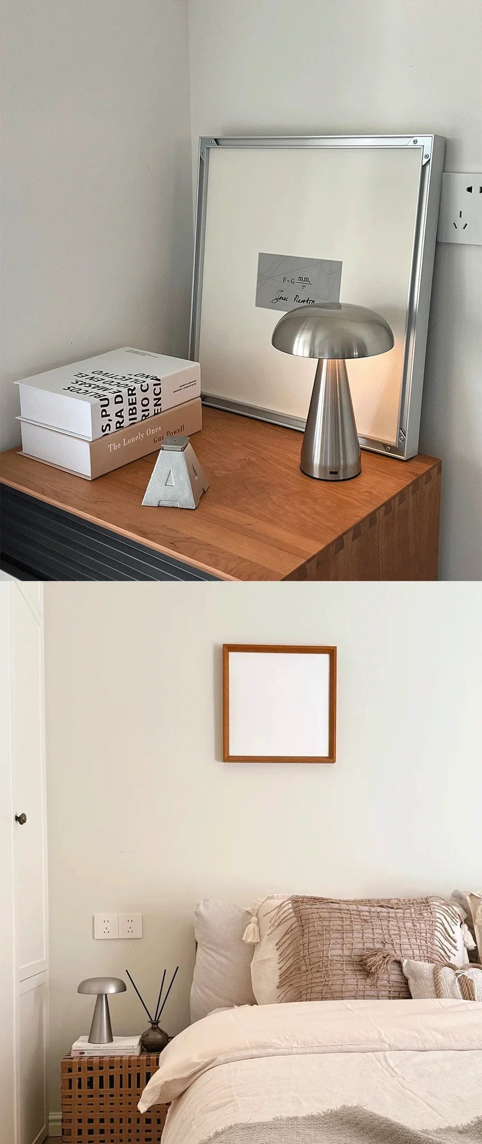 Mushroom LED Table Lamp Touch Sensor Rechargeable