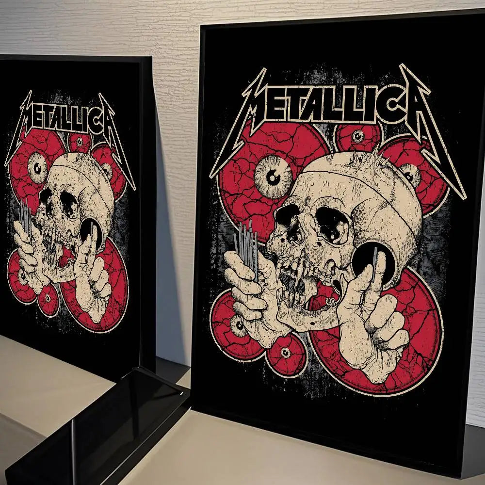 M-METALLICA Band Movie Poster Wall Sticker for Home Decor