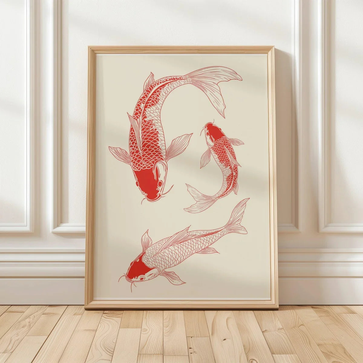 Japanese Koi Fish Canvas Print Art for Home Decor
