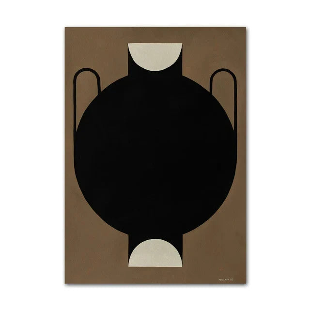 Lemon Vase Abstract Canvas Wall Art for Home Decor
