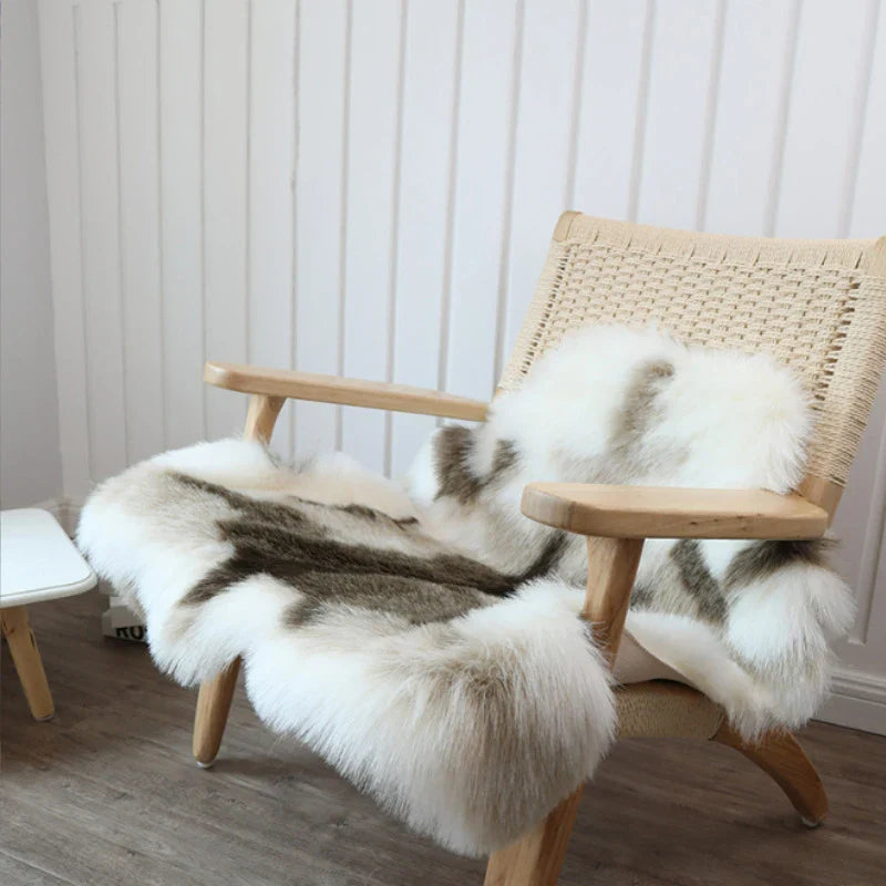 Nordic Faux Fur Reindeer Rug For Kids Play Mat
