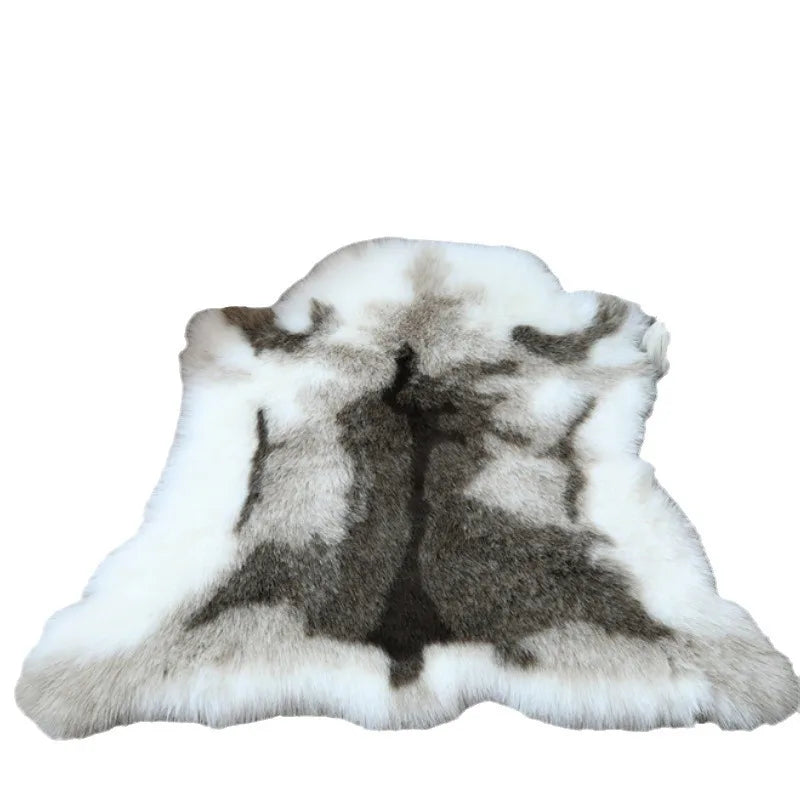 Nordic Faux Fur Reindeer Rug For Kids Play Mat