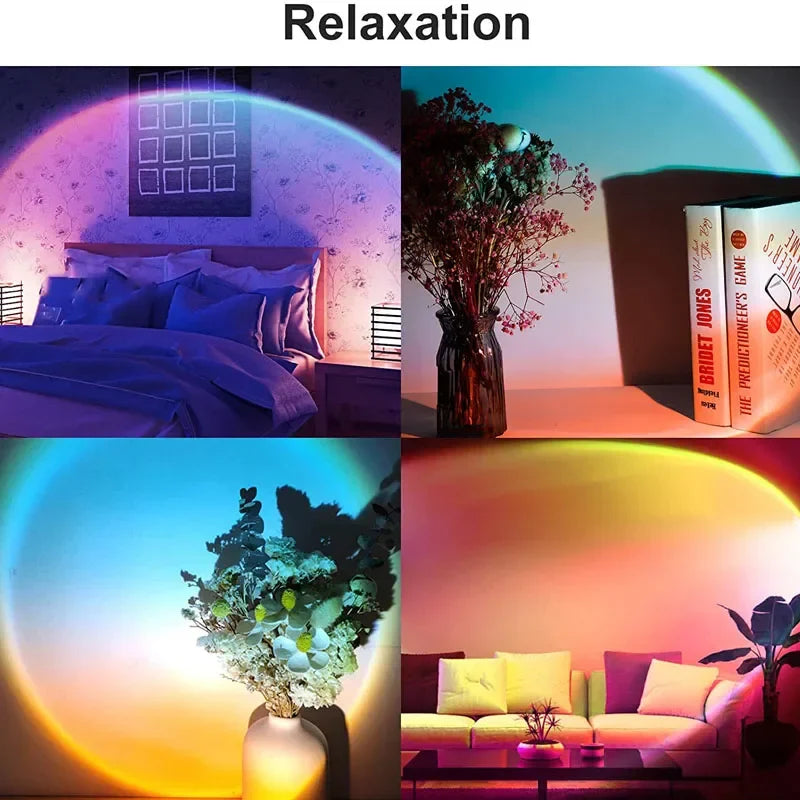 Rainbow Atmosphere Lamp with Aluminum Body