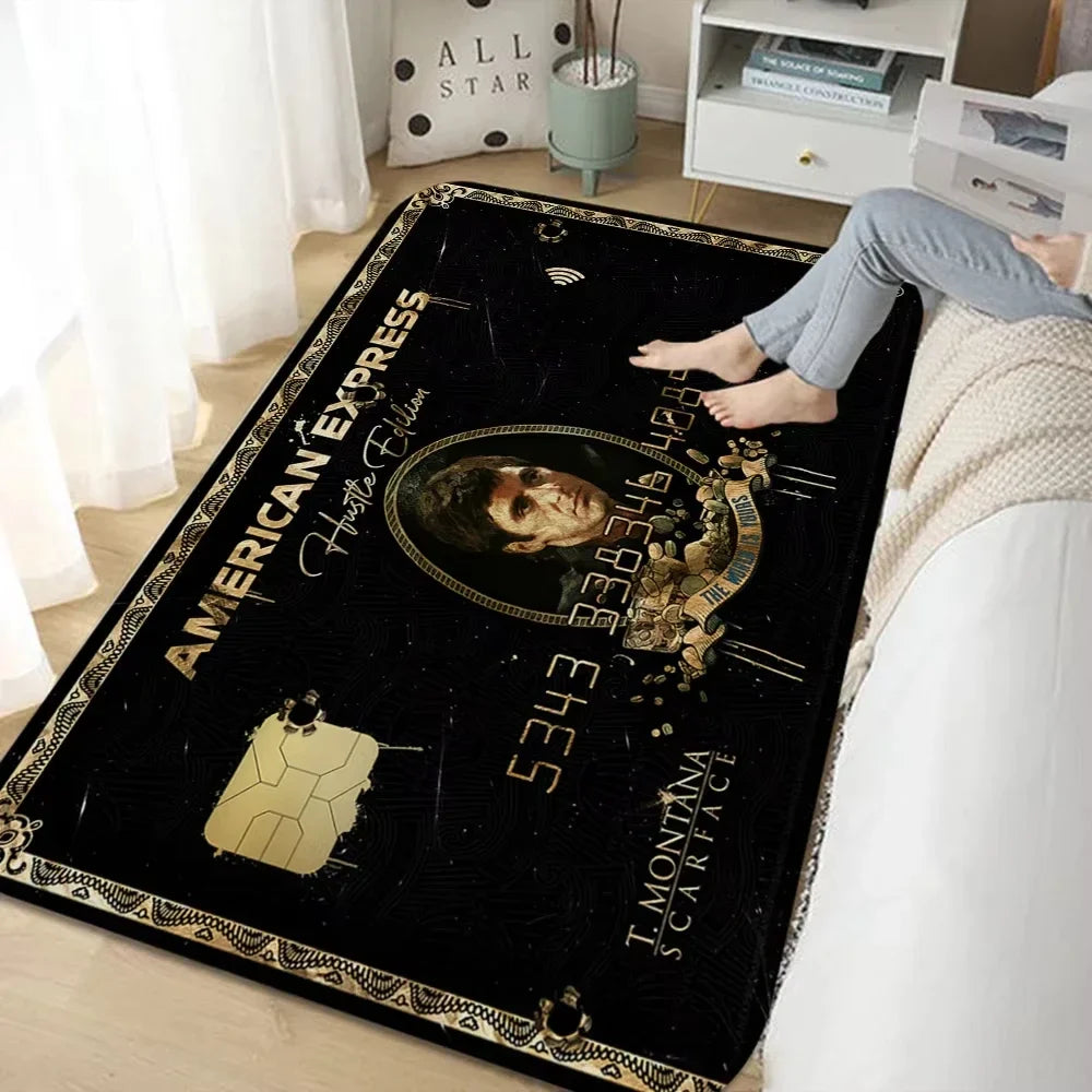 Scarface Design Polyester Area Rug for Living Room