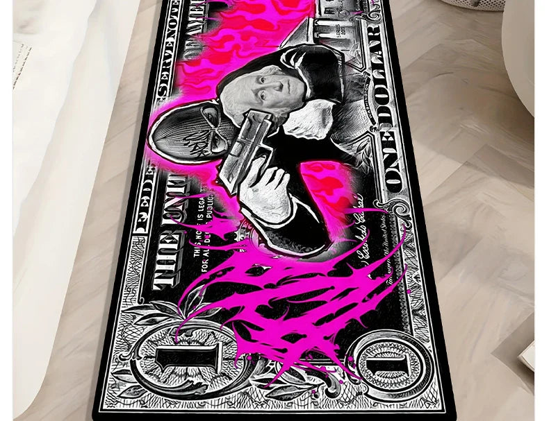 Non-slip US Dollar Bedroom Carpet Wear-resistant Mat