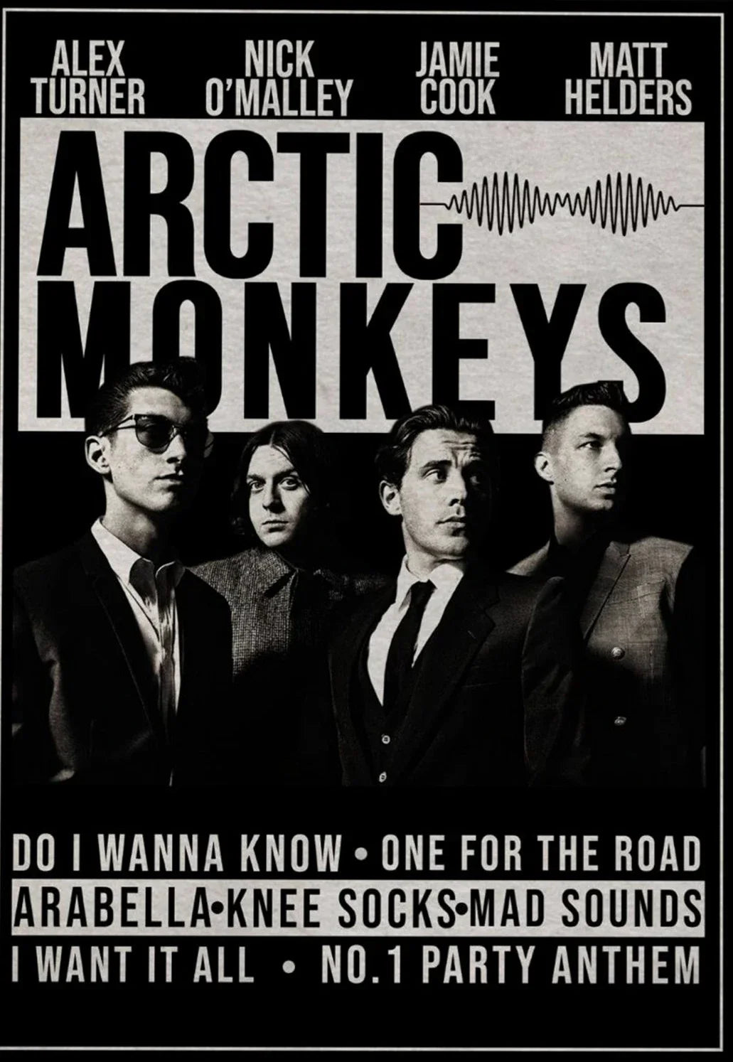 Vintage Arctic Monkeys Canvas Art Posters for Home Decor
