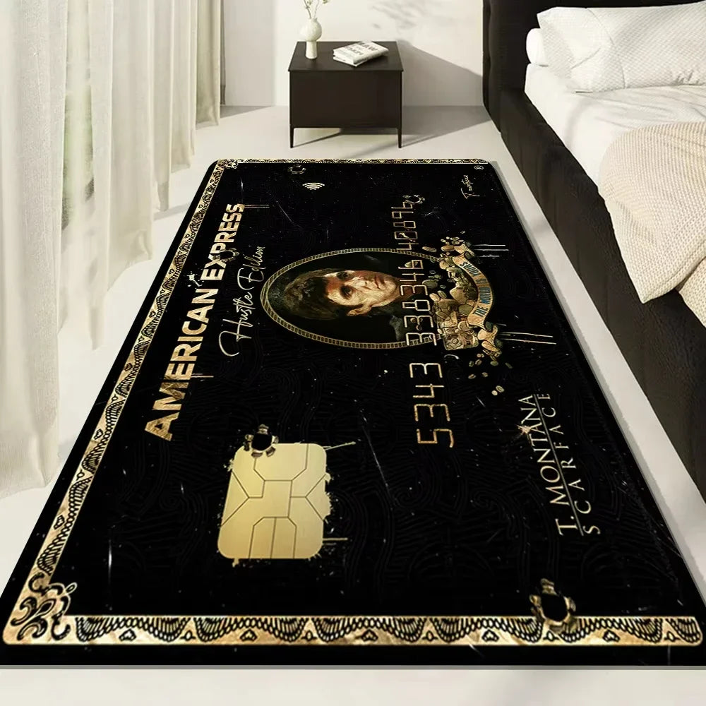 Scarface Design Polyester Area Rug for Living Room