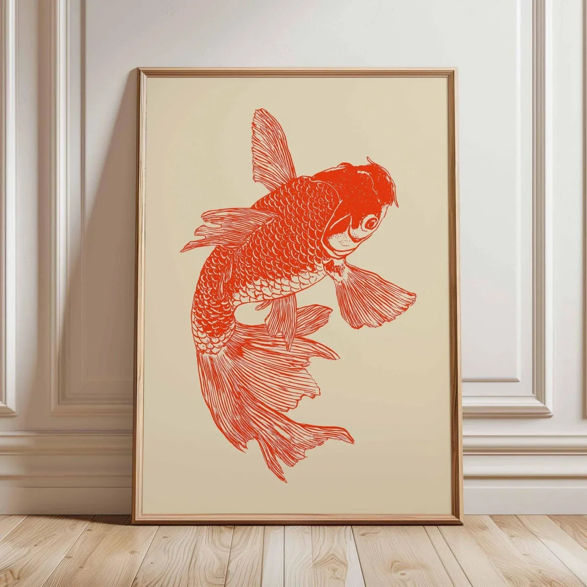 Japanese Koi Fish Canvas Print Art for Home Decor