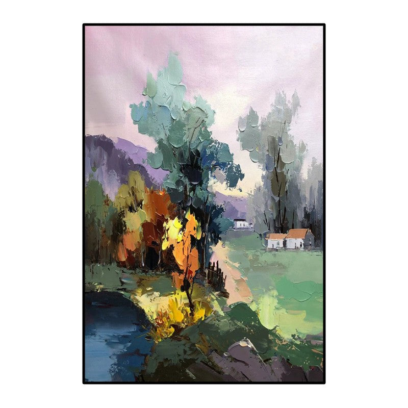 Hand-Painted Abstract Oil Painting Canvas for Living Room