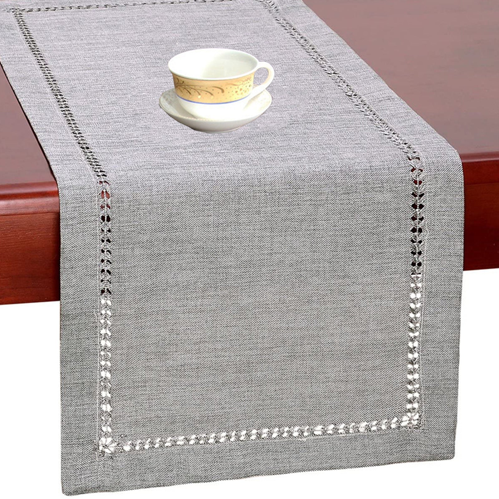 Polyester Table Runner in Solid Colors for Coffee Tables