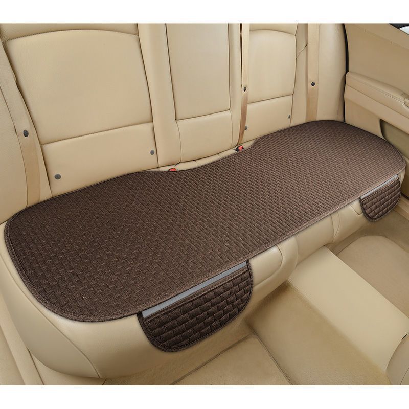 Universal Linen Car Cushion Set in Black Red Coffee Cream