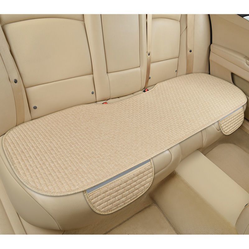 Universal Linen Car Cushion Set in Black Red Coffee Cream