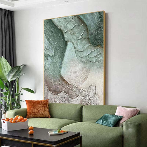 Abstract Hand-Painted Canvas Oil Painting for Living Room