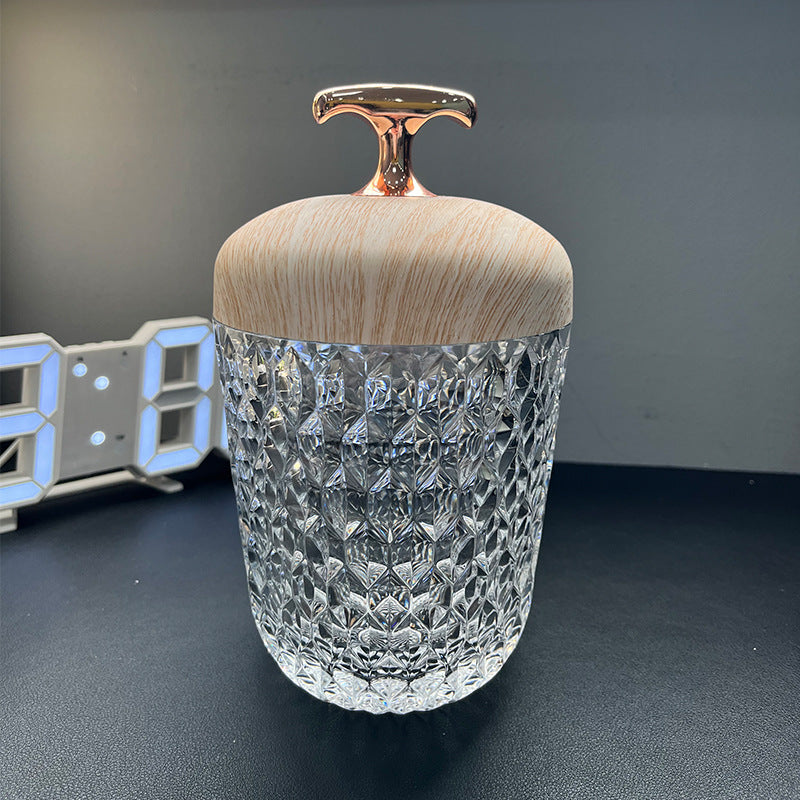 Pine Cone Crystal Macaron Night Light Table Lamp