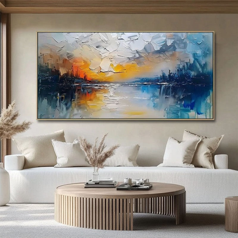 Handmade Oil Painting Landscape Canvas Art for Living Room