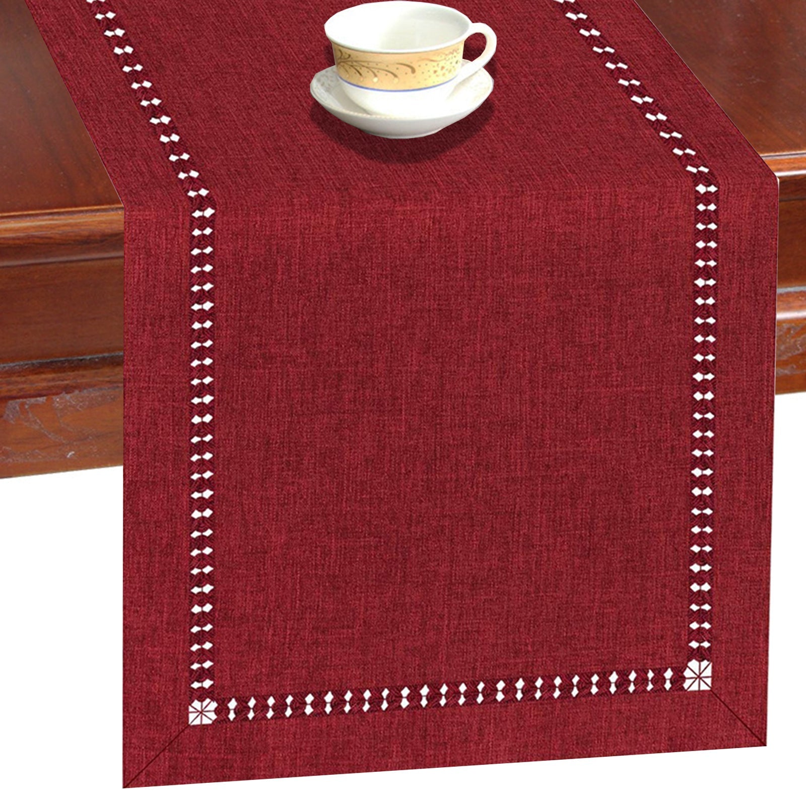 Polyester Table Runner in Solid Colors for Coffee Tables