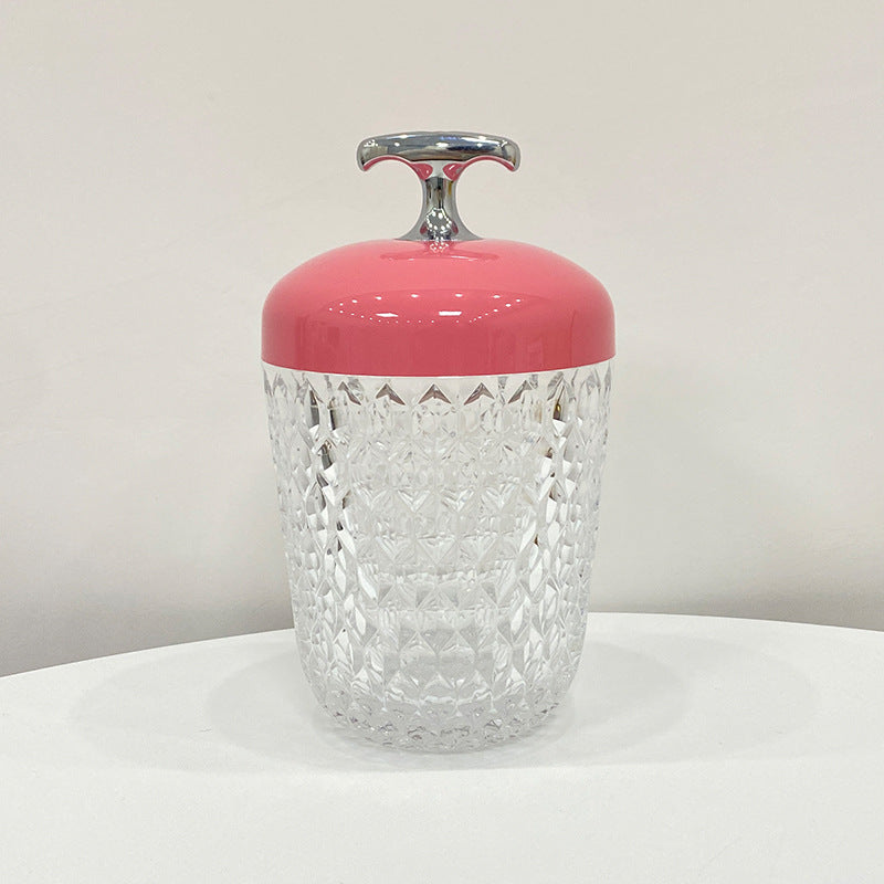 Pine Cone Crystal Macaron Night Light Table Lamp