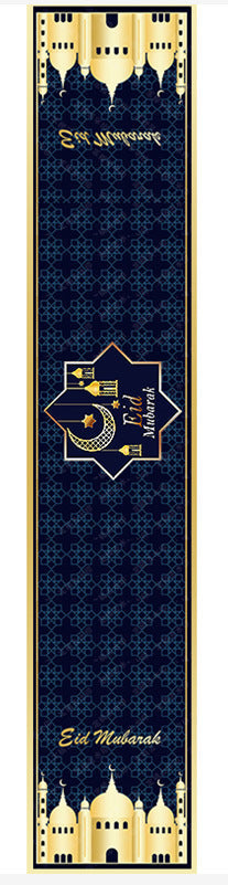 Linen Tablecloth 33x180cm with Stylish Print Design