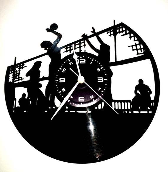 Beach Volleyball Sports Record Wall Clock